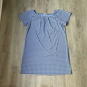 JUDE CONNALLY ella gingham dress in navy size large